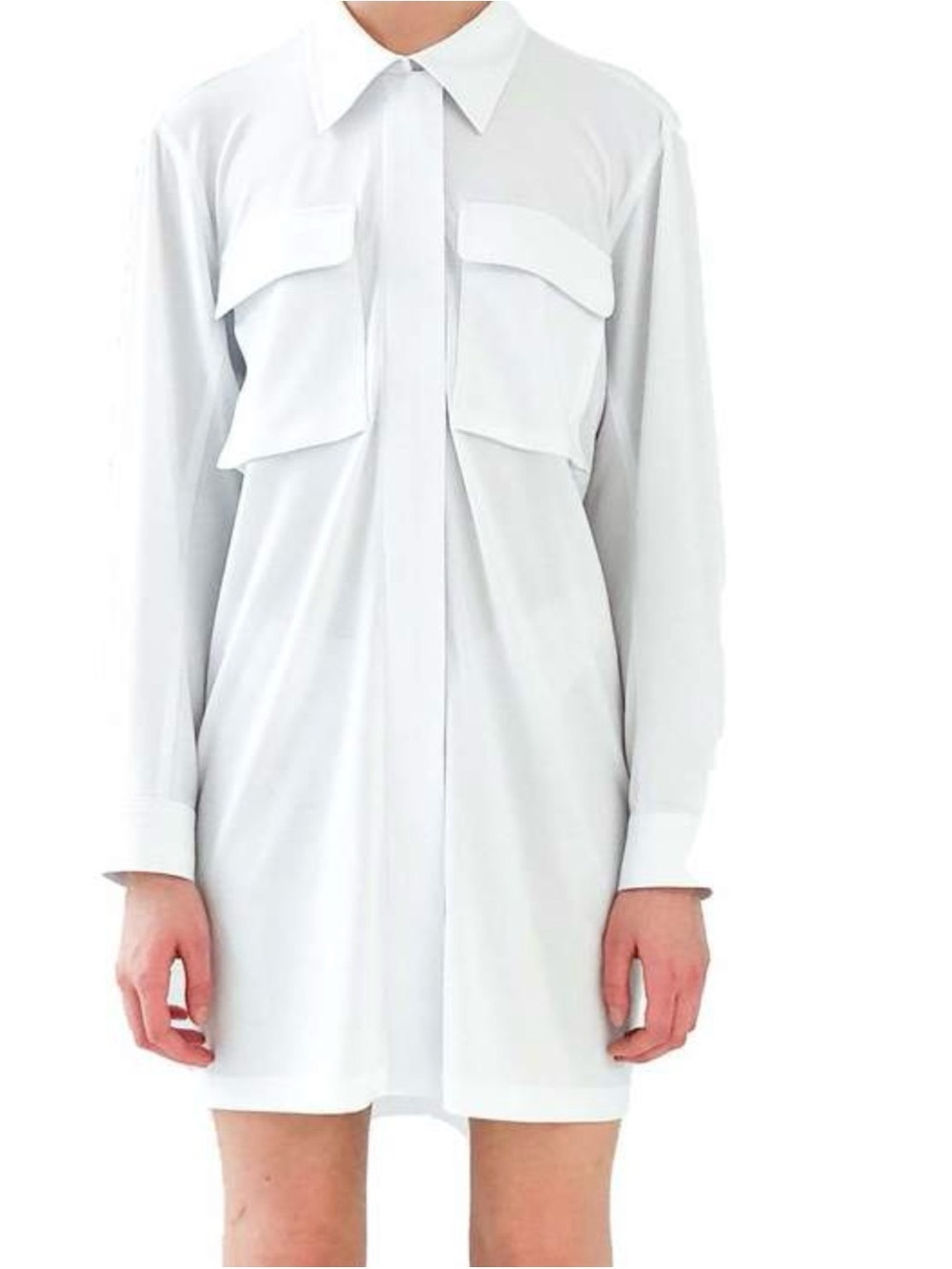 Normakamali women’s white shirt dress size XS